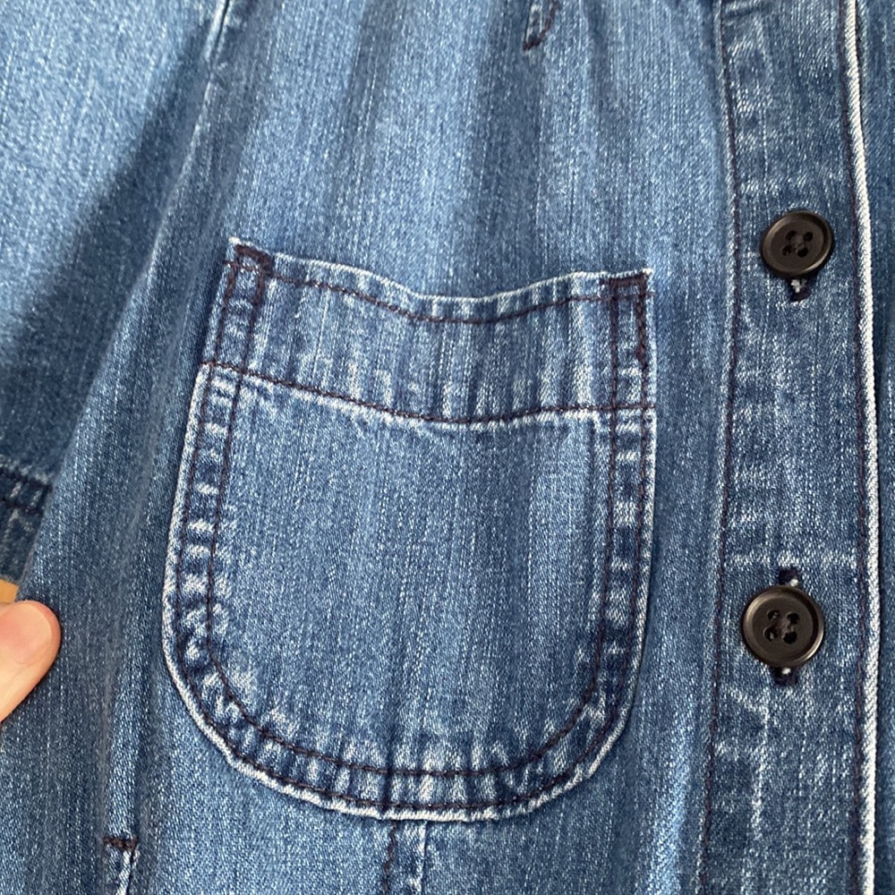 J.Crew Point Sur Patch Pocket Denim Coveralls size 4 - Picture 10 of 15